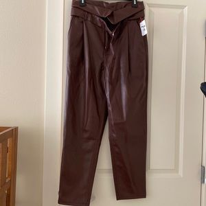 NWT Open Edit faux leather pants